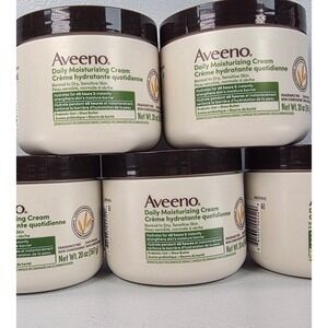 10Pk Aveeno Daily Moisturizing Cream 20oz Sensitive Skin Hydrates Fragrance Free
